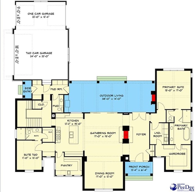 1714 Cale Yarborough Hwy, Timmonsville, SC 29161 - view of property floor plan