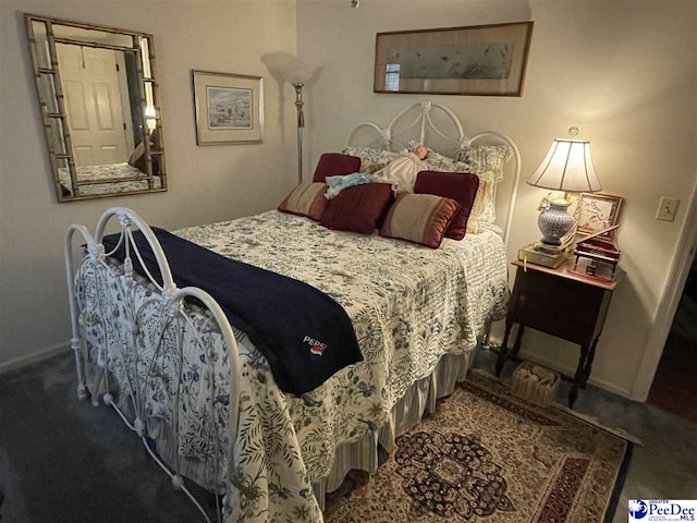 bedroom featuring carpet floors