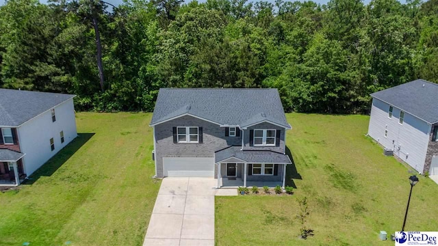 birds eye view of property