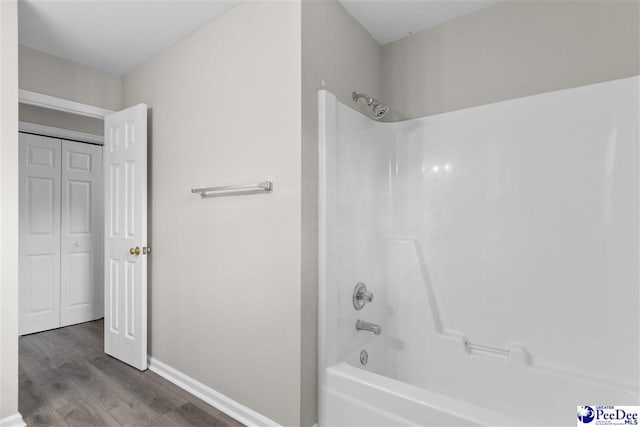 2348 Chadwick Dr, Florence, SC 29501 - full bath featuring wood finished floors and shower / bath combination