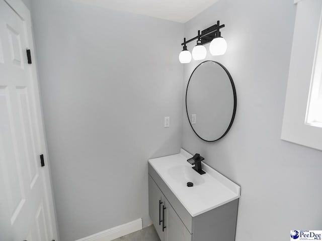 906 Gladstone St, Florence, SC 29501 - bathroom with vanity and baseboards