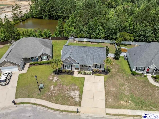 3471 Sweetgrass Dr, Florence, SC 29501 - view from above of property featuring a nearby body of water