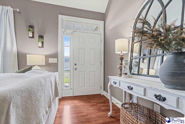 3471 Sweetgrass Dr, Florence, SC 29501 - foyer entrance featuring wood finished floors and baseboards