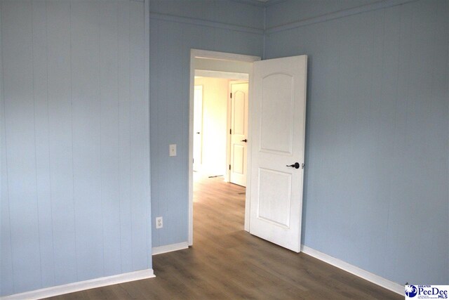 114 Law St, Darlington, SC 29532 - empty room with dark wood-style flooring and baseboards