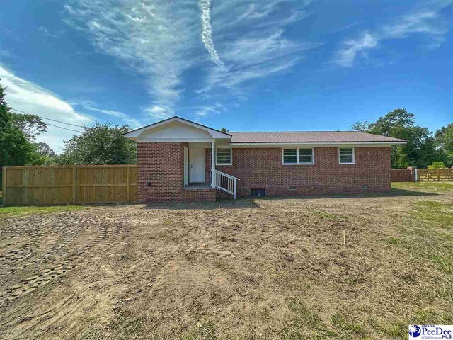 view of back of property