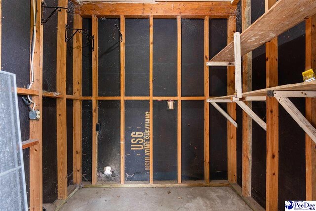 view of storage area