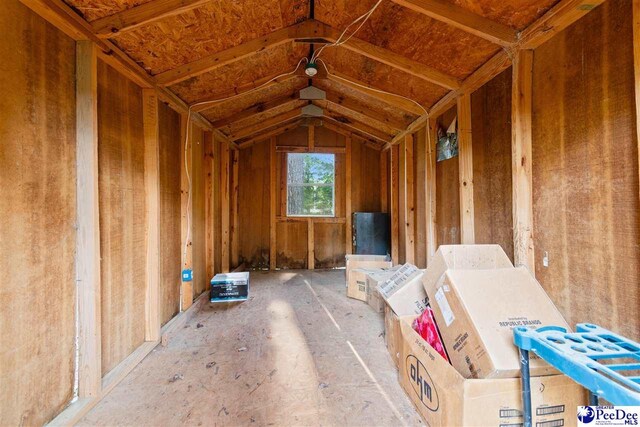 view of storage area