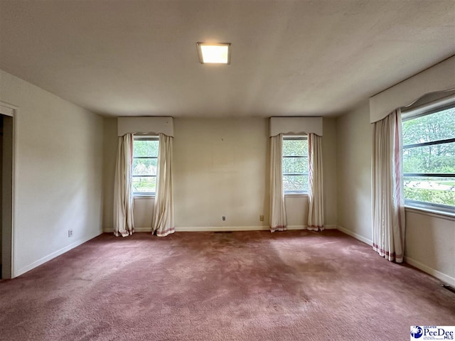 view of carpeted empty room