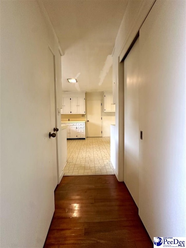 hall featuring hardwood / wood-style flooring