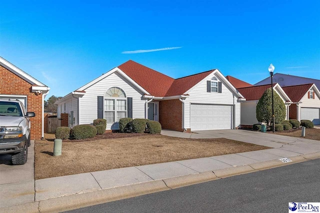 ranch-style house with a garage