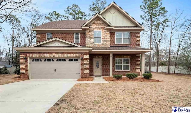 view of craftsman inspired home