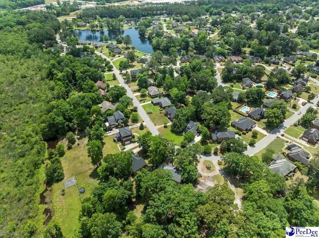 3250 Hampton Pointe Dr, Florence, SC 29501 - aerial view of residential area with a large body of water