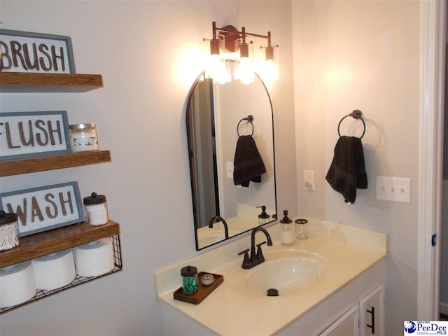 bathroom with vanity