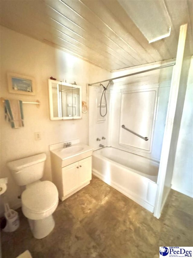 1816 Southern Acres Loop, Dillon, SC 29536 - full bath featuring vanity, tub / shower combination, and wood ceiling