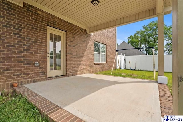 1635 Lake Wateree Dr, Florence, SC 29501 - view of patio with fence