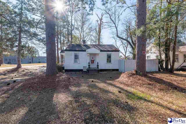 view of front of home