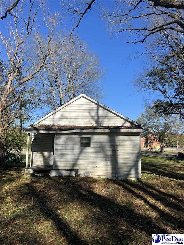 view of side of property