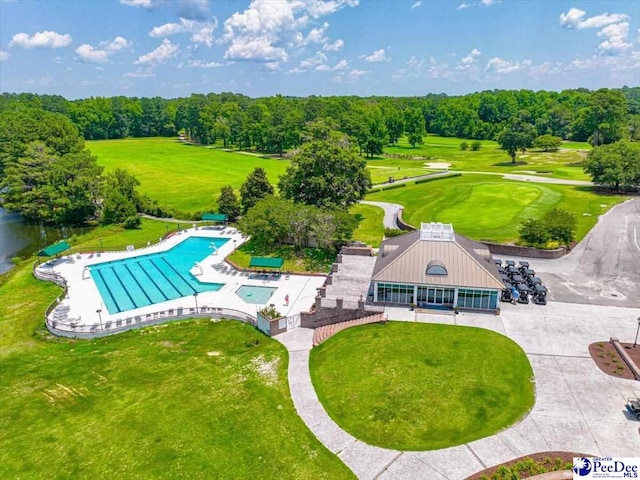 view of pool