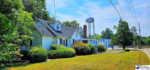 exterior space featuring a yard