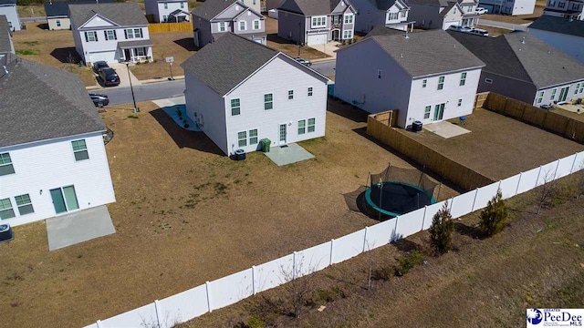 drone / aerial view featuring a residential view