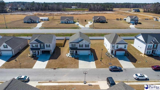 aerial view featuring a residential view