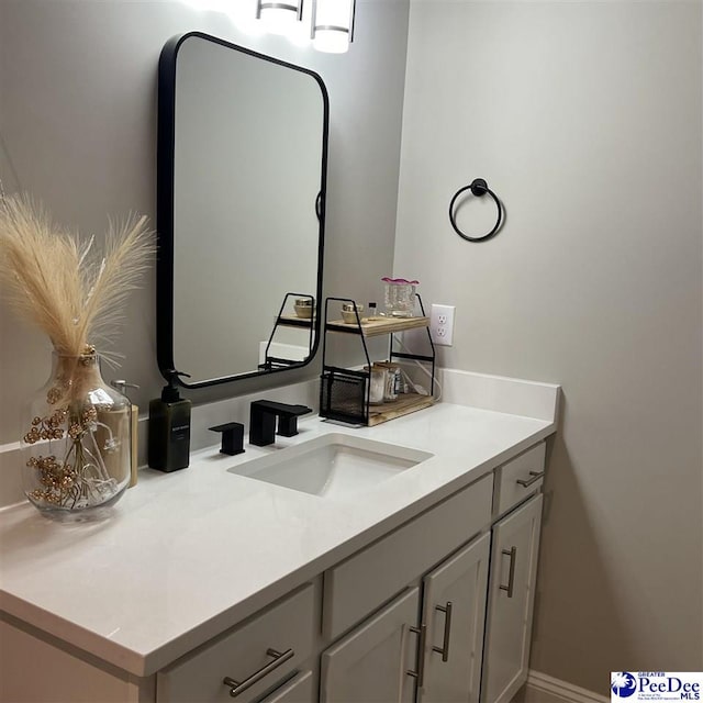 bathroom with vanity