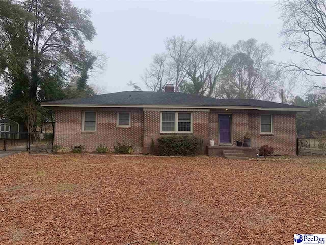 view of ranch-style home