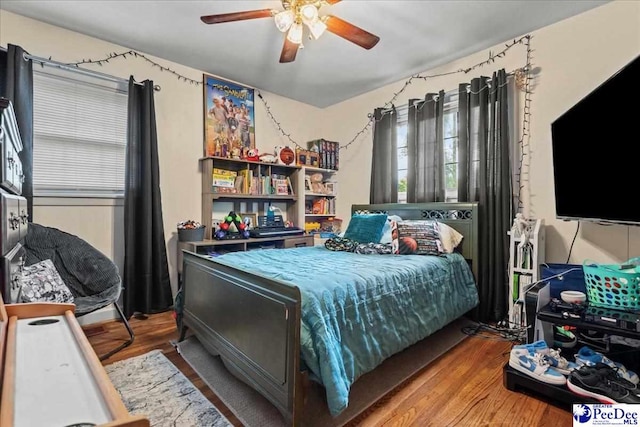 304 Wells St, Darlington, SC 29532 - bedroom featuring wood finished floors and ceiling fan