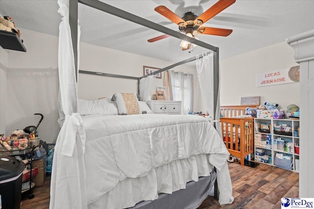304 Wells St, Darlington, SC 29532 - bedroom featuring wood finished floors and ceiling fan