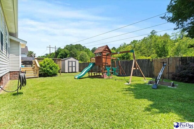 657 Red Tip Cir, Florence, SC 29501 - view of yard featuring a playground