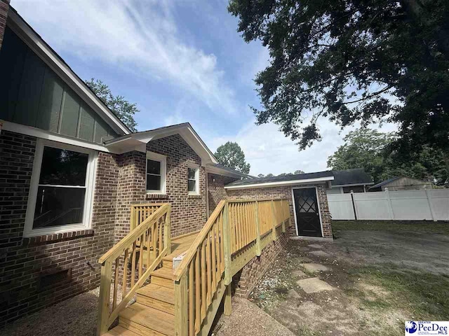 418 S Thomas Rd, Florence, SC 29501 - view of deck