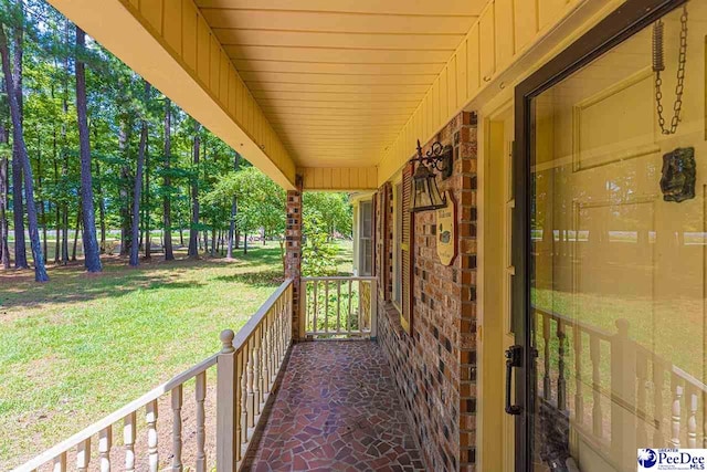 exterior space with a porch