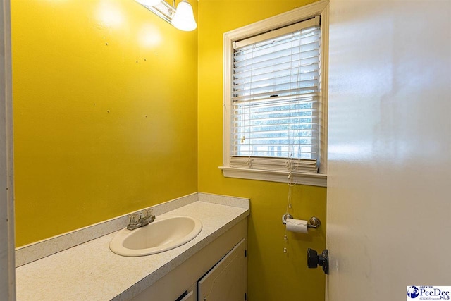 bathroom with vanity