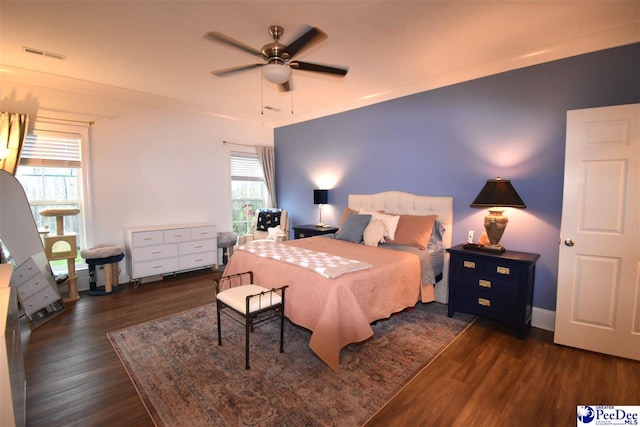 3804 Beckford St, Florence, SC 29501 - bedroom featuring wood finished floors and ceiling fan