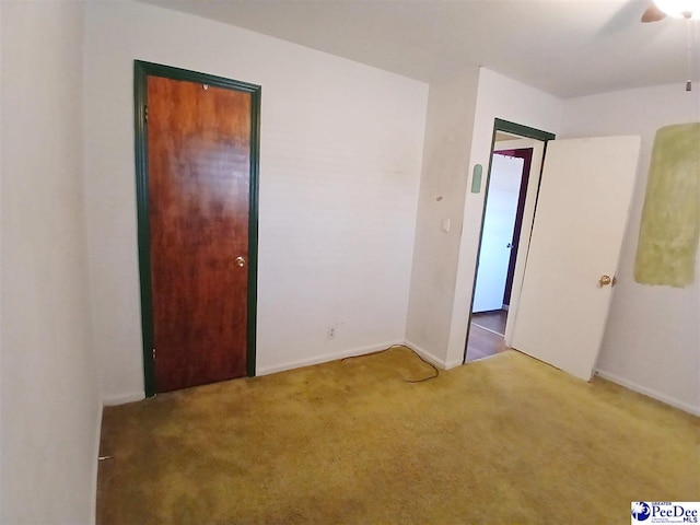 view of carpeted empty room