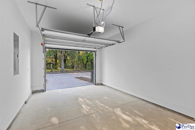 125 E Pine St, Florence, SC 29506 - garage with a garage door opener and electric panel