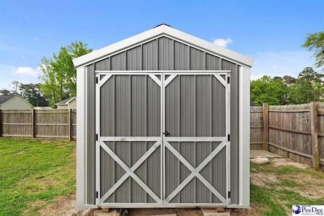 170 Dogwood Ave, Darlington, SC 29532 - view of shed featuring a fenced backyard