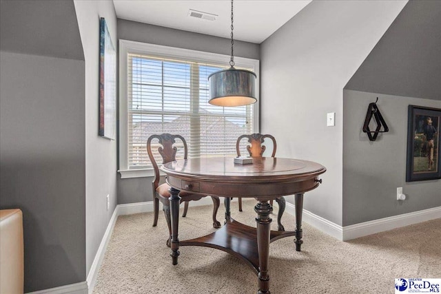 3111 Cheshire Ln, Florence, SC 29501 - dining space featuring baseboards and carpet floors