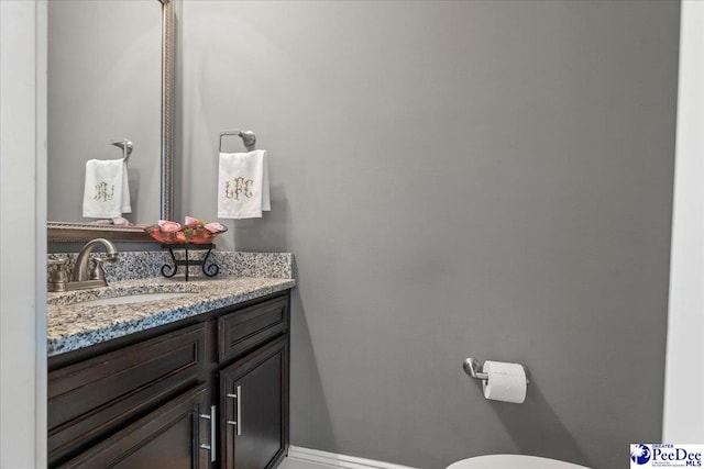 3111 Cheshire Ln, Florence, SC 29501 - half bathroom with vanity and toilet