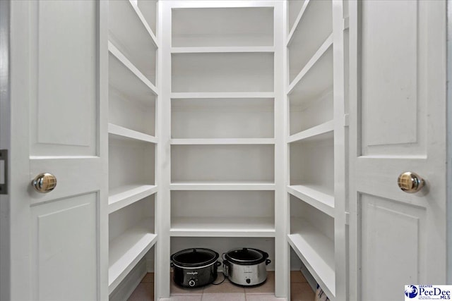 view of pantry