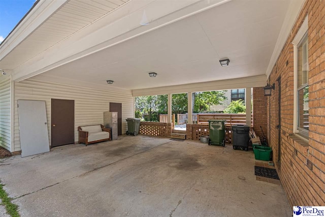 1110 Dunvegan Rd, Florence, SC 29501 - view of patio / terrace with an attached carport