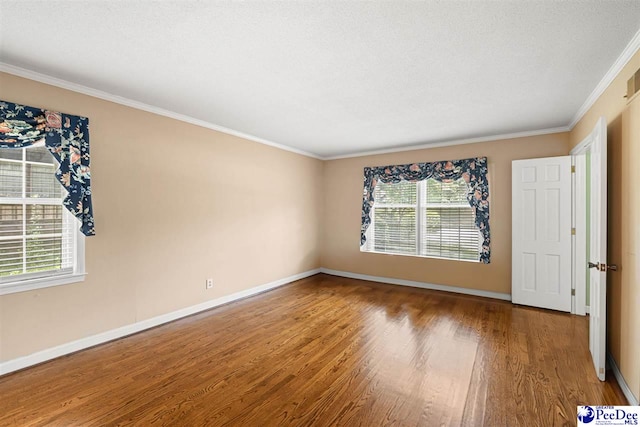 1110 Dunvegan Rd, Florence, SC 29501 - unfurnished room with wood finished floors and ornamental molding