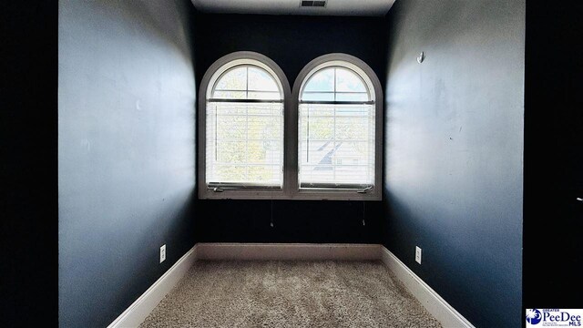 view of carpeted empty room