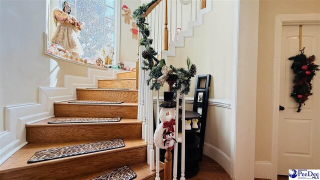 view of staircase