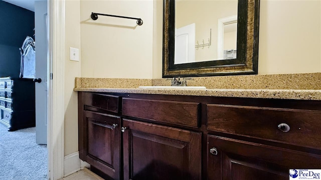 bathroom featuring vanity