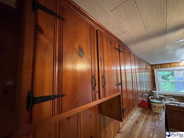 1009 Trailwood Dr, Hartsville, SC 29550 - detailed view of wood finished floors and wood walls
