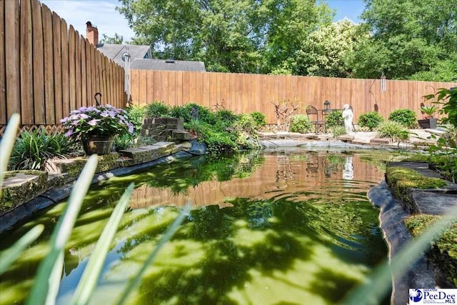 100 Mckellar St, Bennettsville, SC 29512 - view of yard with a garden pond