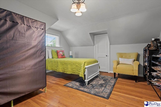 100 Mckellar St, Bennettsville, SC 29512 - bedroom with wood finished floors and lofted ceiling