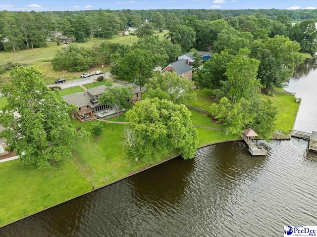 3844 W Lake Dr, Florence, SC 29501 - drone / aerial view of a large body of water and a forest