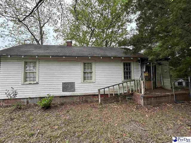 view of back of property